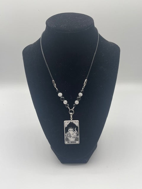 Cat Tarot Card (Major Arcana) Necklace