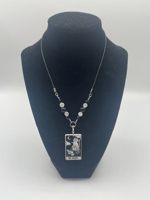 Cat Tarot Card (Major Arcana) Necklace