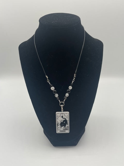 Cat Tarot Card (Major Arcana) Necklace