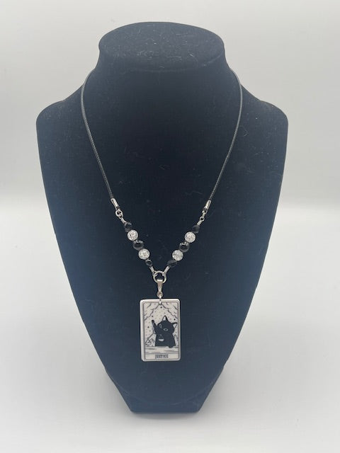 Cat Tarot Card (Major Arcana) Necklace
