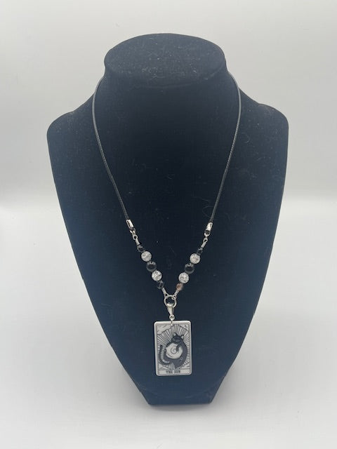 Cat Tarot Card (Major Arcana) Necklace