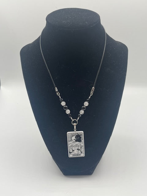 Cat Tarot Card (Major Arcana) Necklace