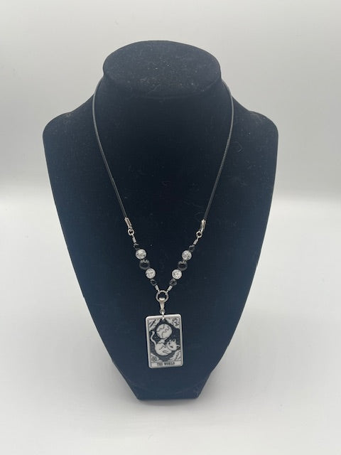 Cat Tarot Card (Major Arcana) Necklace