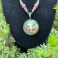 Rodent Skull & Strawberry Quartz Necklace