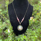 Rodent Skull & Strawberry Quartz Necklace