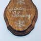 Winter Blessing Plaque
