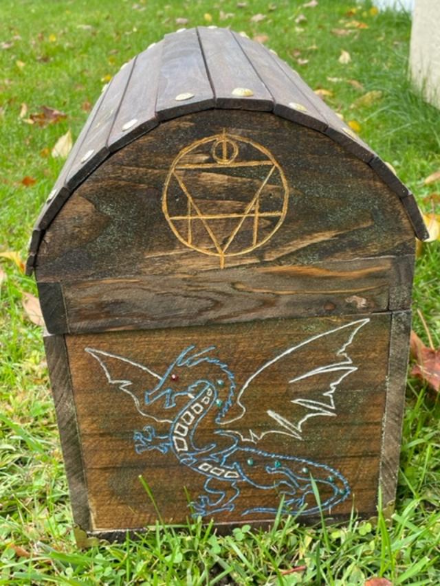 Round Top Dragon Chest