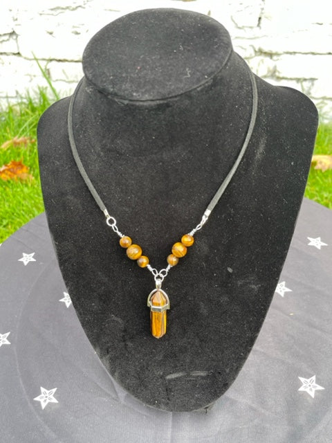 Tigers Eye Pendant Necklace