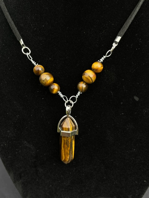 Tigers Eye Pendant Necklace