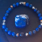 Lapis Lazuli & Blue Goldstone Beaded Bracelet