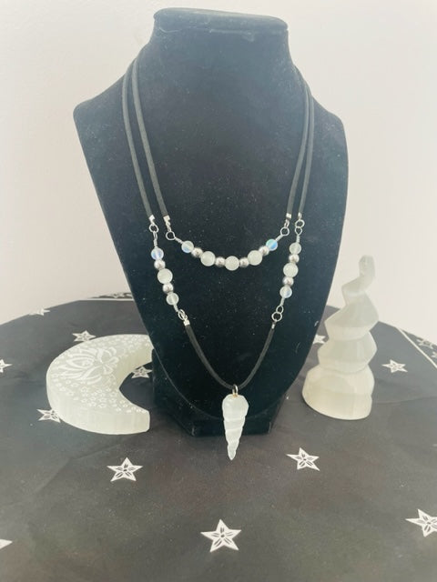 Selenite Layered Necklace