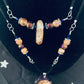 Amber Geode Crystal Layered Necklace