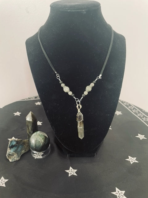 Quartz Mixed Pendant Necklace