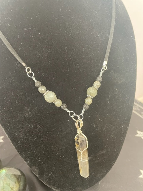 Quartz Mixed Pendant Necklace