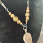 Needled Quartz Pendant Necklace