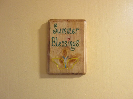 Summer Blessings Plaque