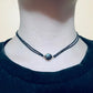 Natural Black Pearl Choker Necklaces
