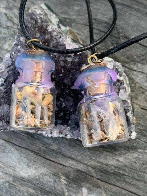 Mini Spell Jar Necklaces